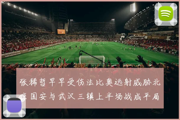 张稀哲早早受伤法比奥远射威胁北京国安与武汉三镇上半场战成平局